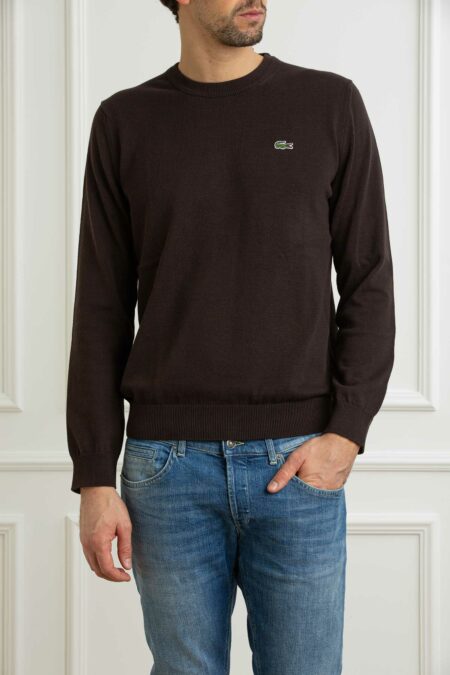 LACOSTE-MAGLIA UOMO ML-LCAH0128P26 MARRONE 6