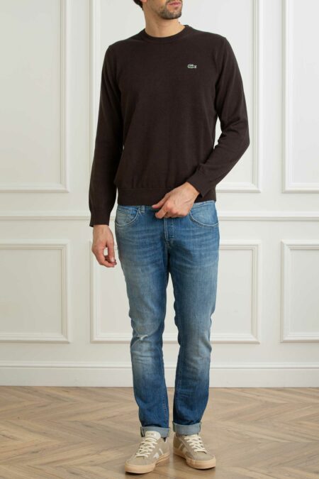 LACOSTE-MAGLIA UOMO ML-LCAH0128P26 MARRONE 6