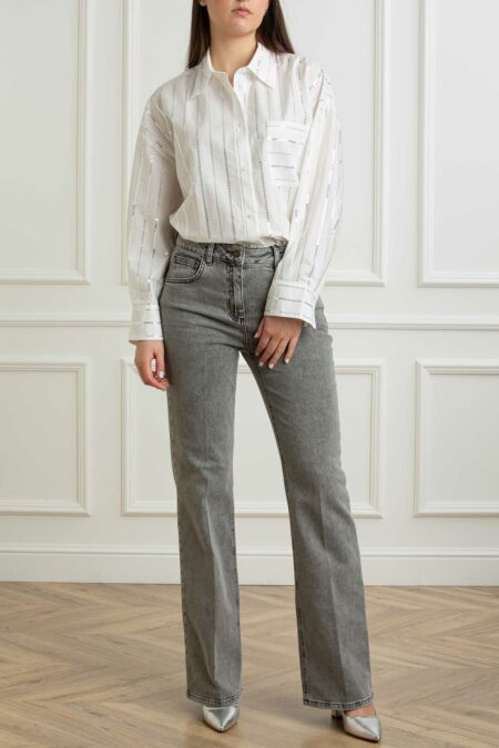 PENNY BLACK-JEANS FLARE-PBBOOTCUTP26 GRIGIO 48