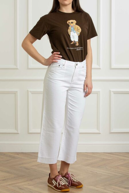 ROY ROGER'S-PANTALONE DONNA RITA CROPPED-RYRND043P4352716 WHITE 30